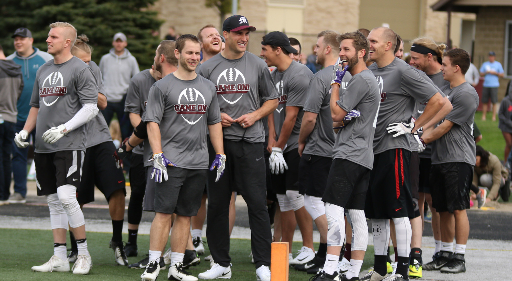 Kirk Cousins and his HC Game On team wait for the game to start