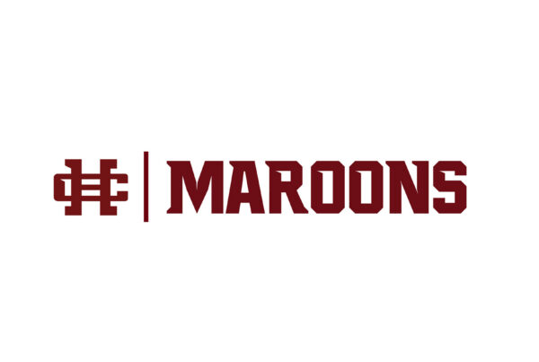 HC Maroons in athletic maroon font