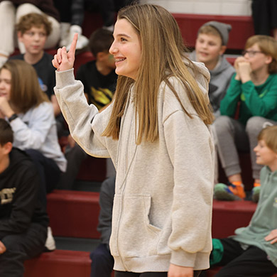 HCMS female student called out to participate in the House Cup.